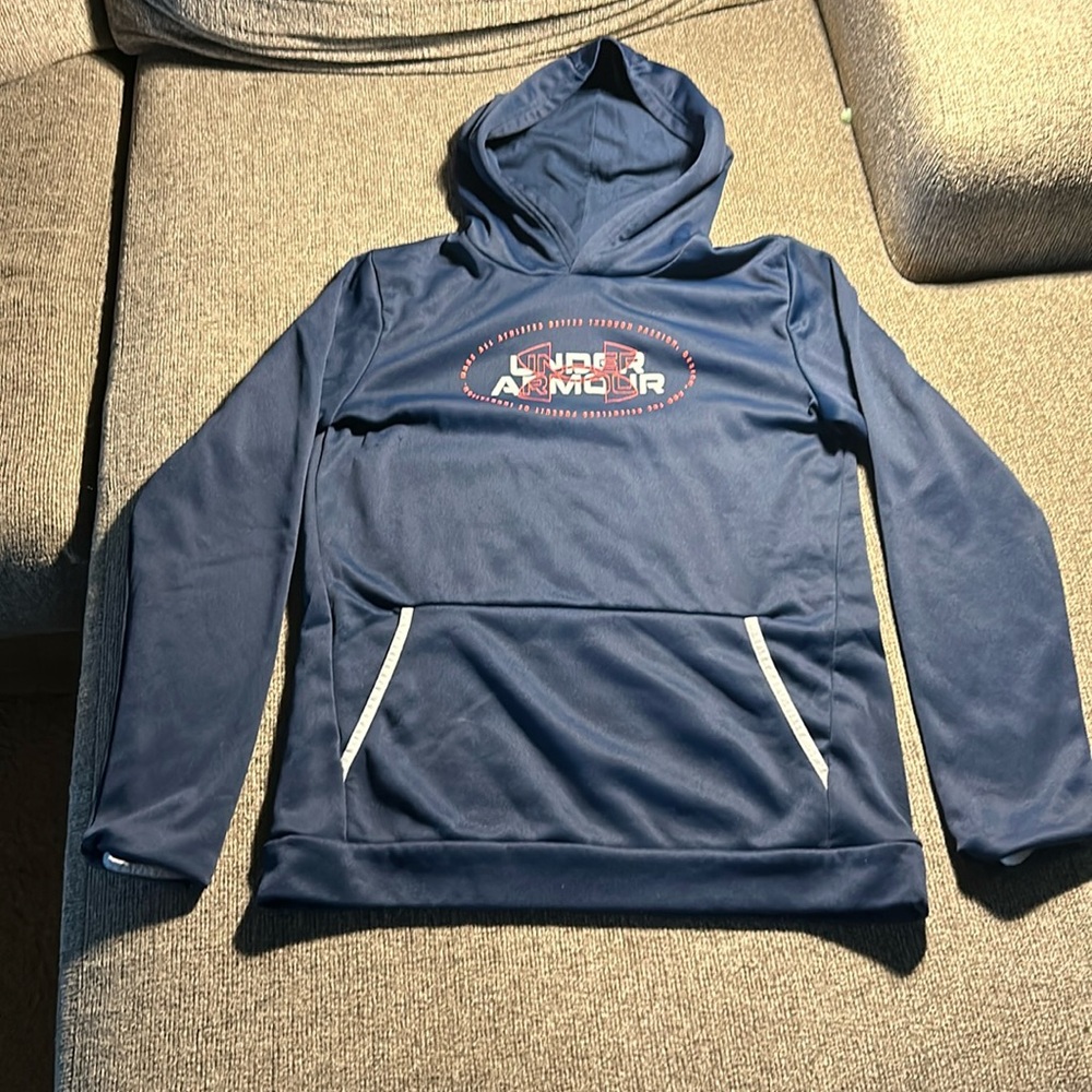 Navy blue kids Under Armor Hoodie